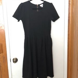 LuLaRoe L Amelia dress with Rose Gold zipper
